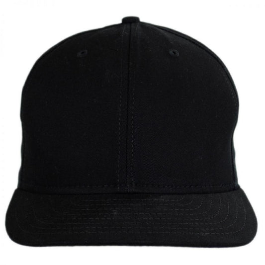 HeadShots by KC Caps | US Made 6-Panel Cotton Snapback Baseball Cap | 200525 | front | BLACK