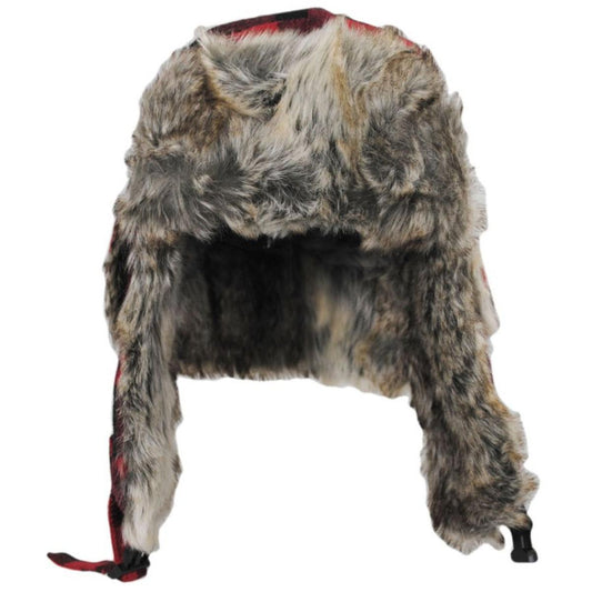 Scala | Saint Cloud Wool Blend Trooper Hat | 400166 | front | RED