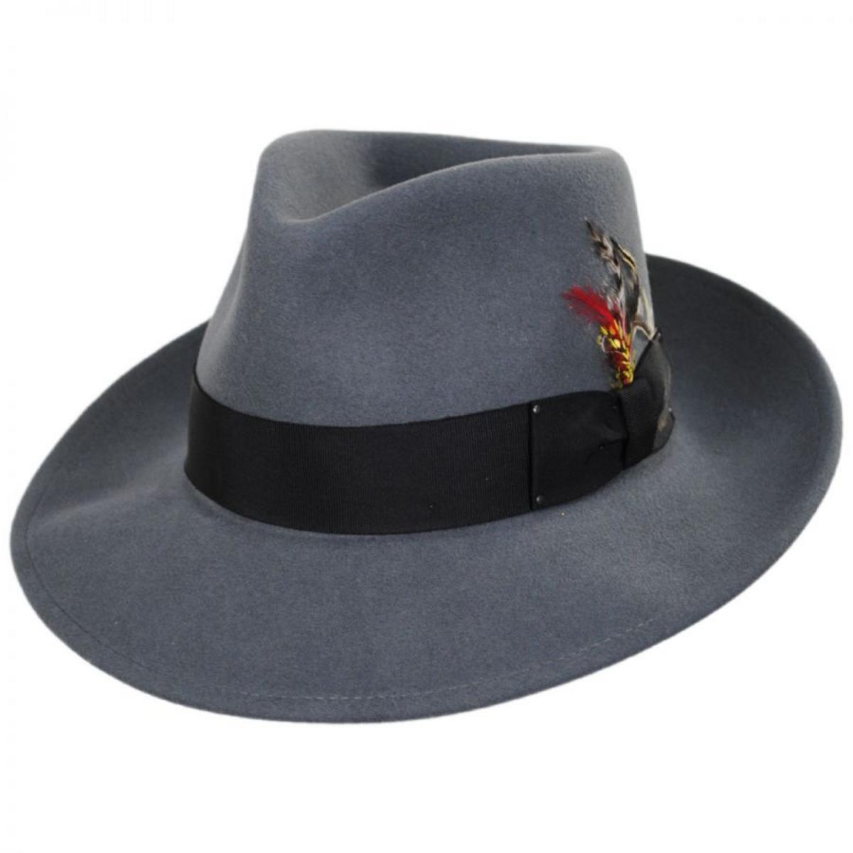 Bailey 1922 | Packable Wool LiteFelt Fedora Hat | 130003 | lead | GRAPHITE