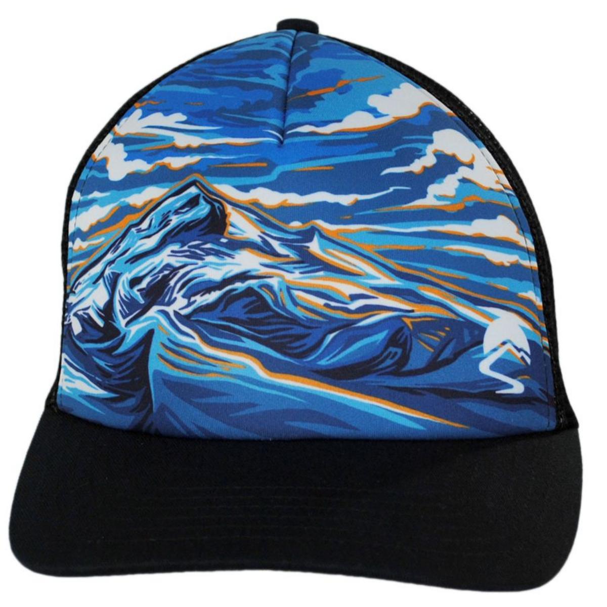 Sunday Afternoons | Mountain High Trucker Snapback Baseball Cap | 401270 | front | MOUNTAIN HIGH