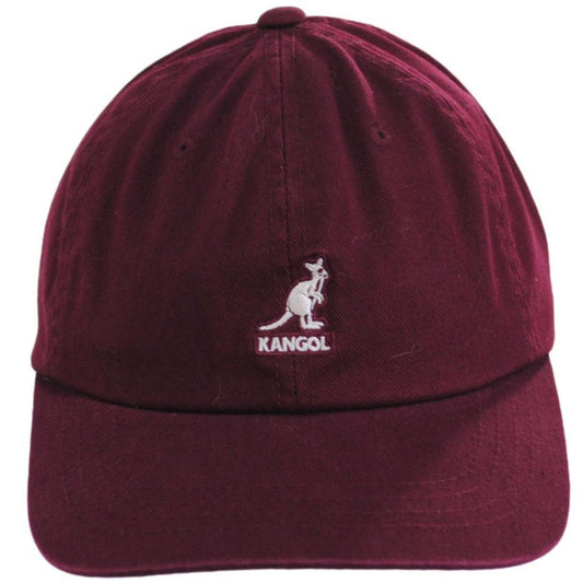 Kangol | Washed Cotton Strapback Baseball Cap Dad Hat - Fall Colors | 201173FW | front | CORDOVAN