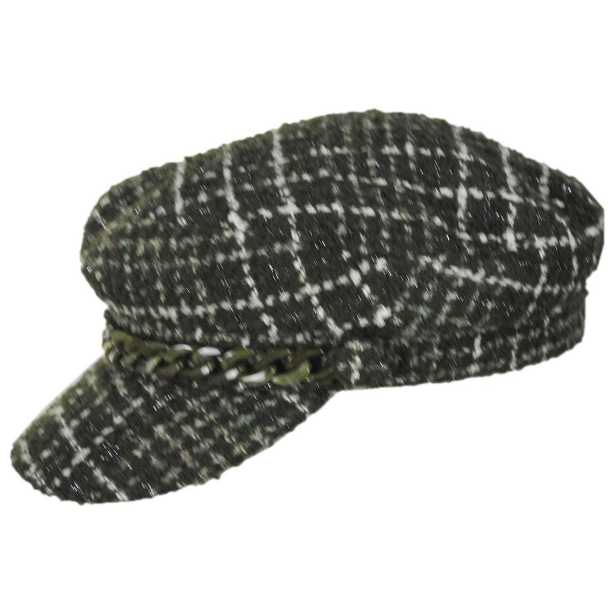 San Diego Hat Company | Emmy Lou Tweed Cabbie Cap | 108655 | profile | GREEN