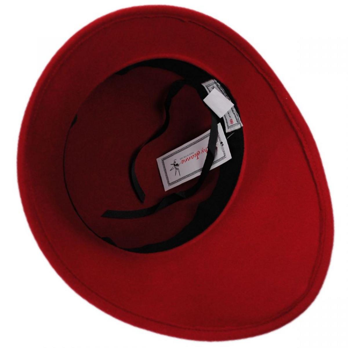 Velvet Band Wool Felt Asymmetrical Cloche Hat - Made to Order
