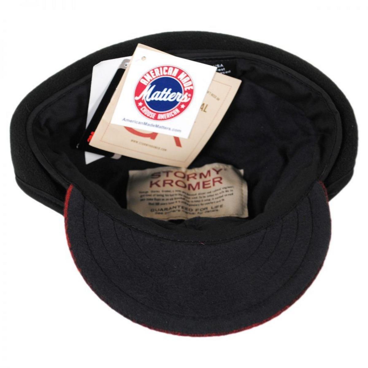 Stormy Kromer | Rancher Wool Cap | 220701 | under | RED/BLACK
