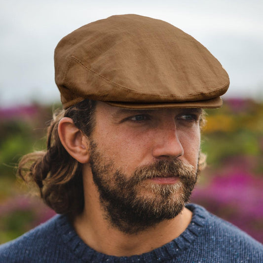 Jaxon Hats | Linen and Cotton Ivy Cap | 167732 | lsmone | CAMEL