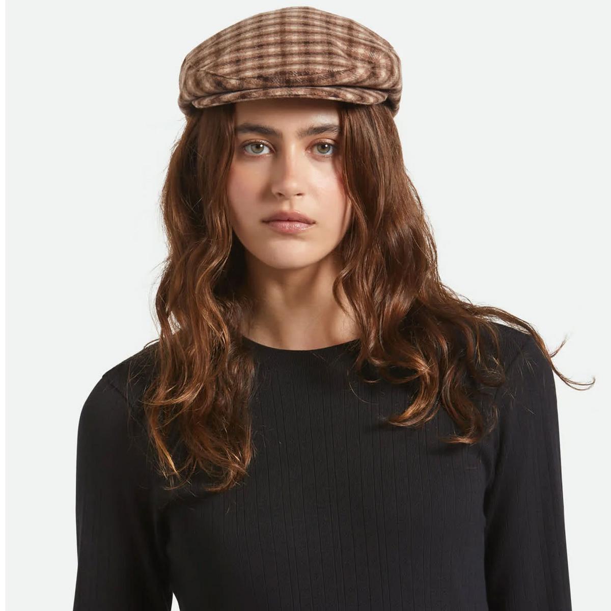BRIXTON HATS | Hooligan Plaid Ivy Cap | 161574 | lsfone | SAND/BROWN
