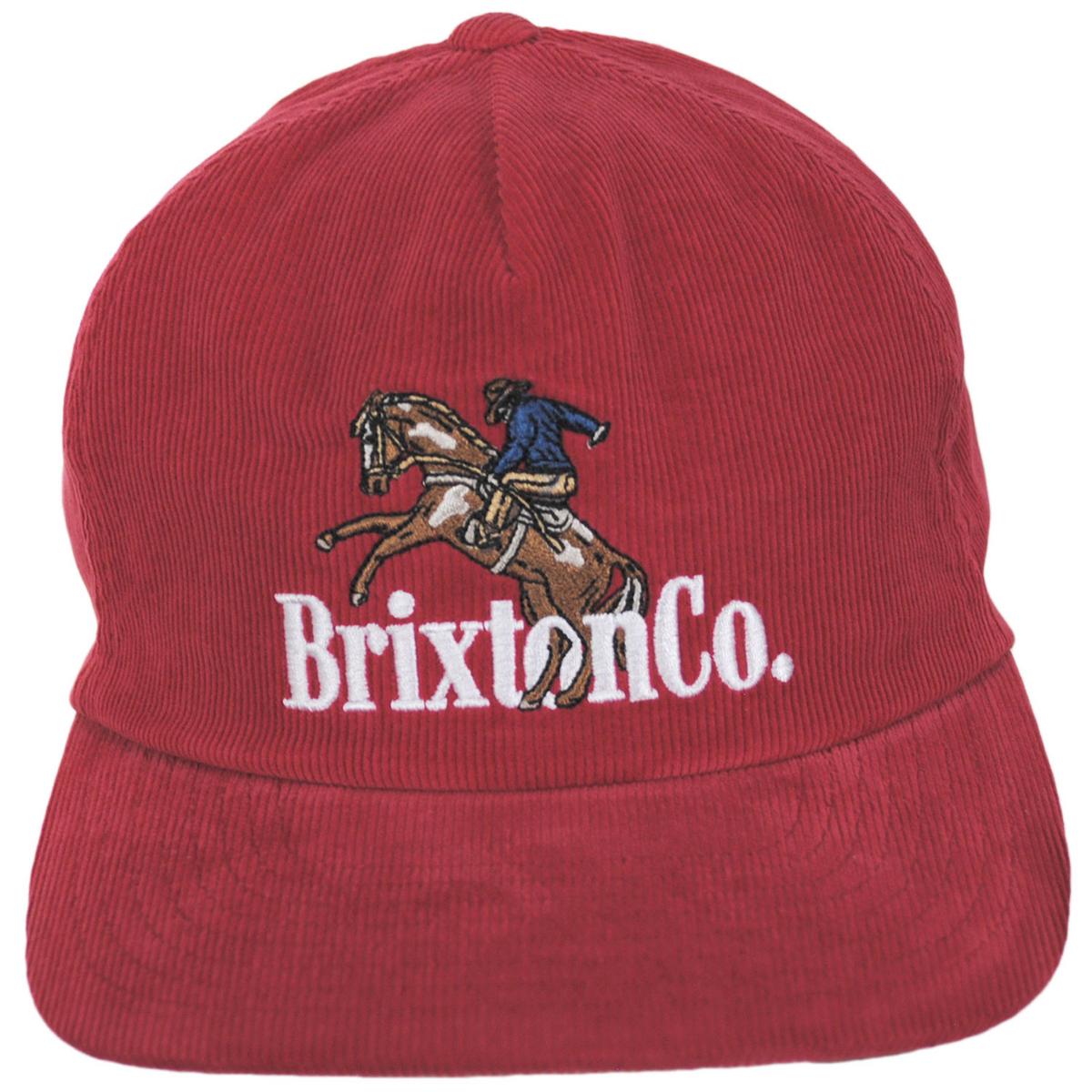 BRIXTON HATS | Inwood MP Snapback Baseball Cap | 201856 | front | RED