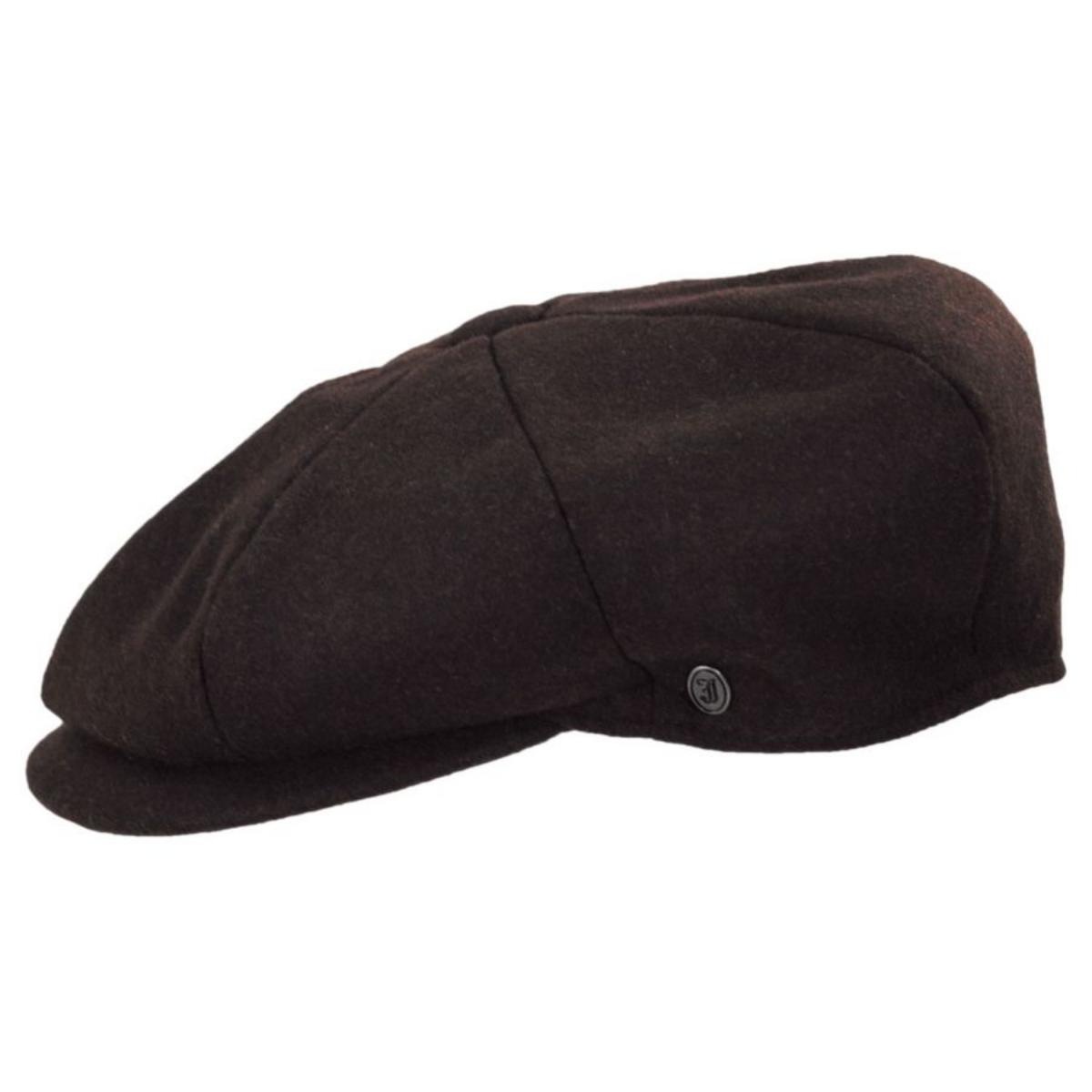 Jaxon Hats | Harlem Wool Blend Newsboy Cap | 167791 | profile | CHOCOLATE BROWN