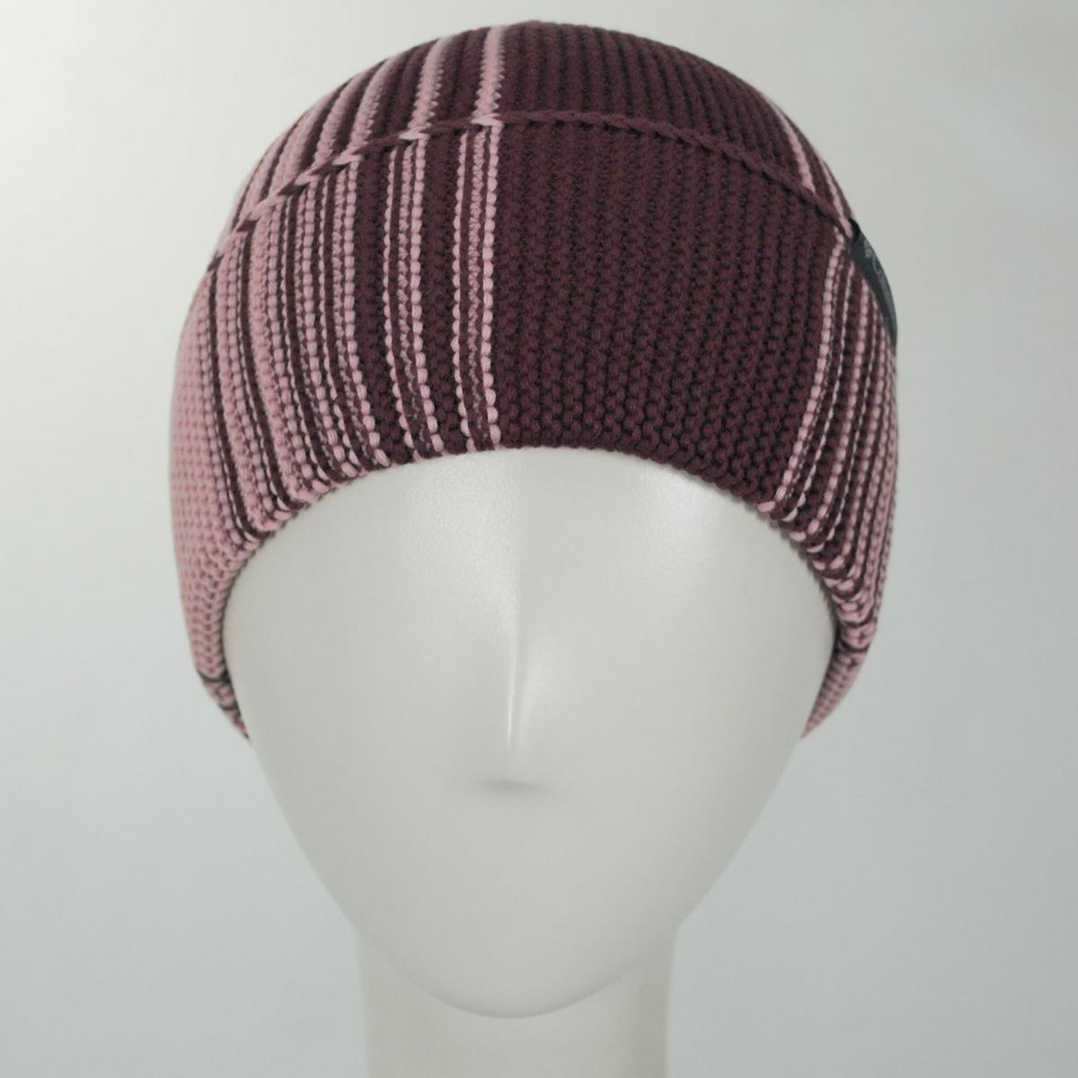 Columbia Sportswear | Alder Springs Cotton Knit Beanie Hat | 500745 | front | RICH WINE
