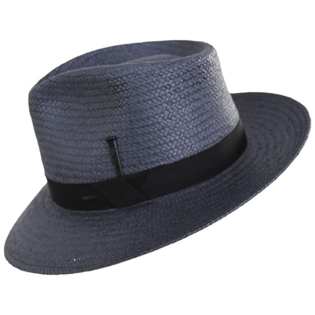 Bailey 1922 | Adlay Raindura Straw Fedora Hat | 127742 | profile | NAVY