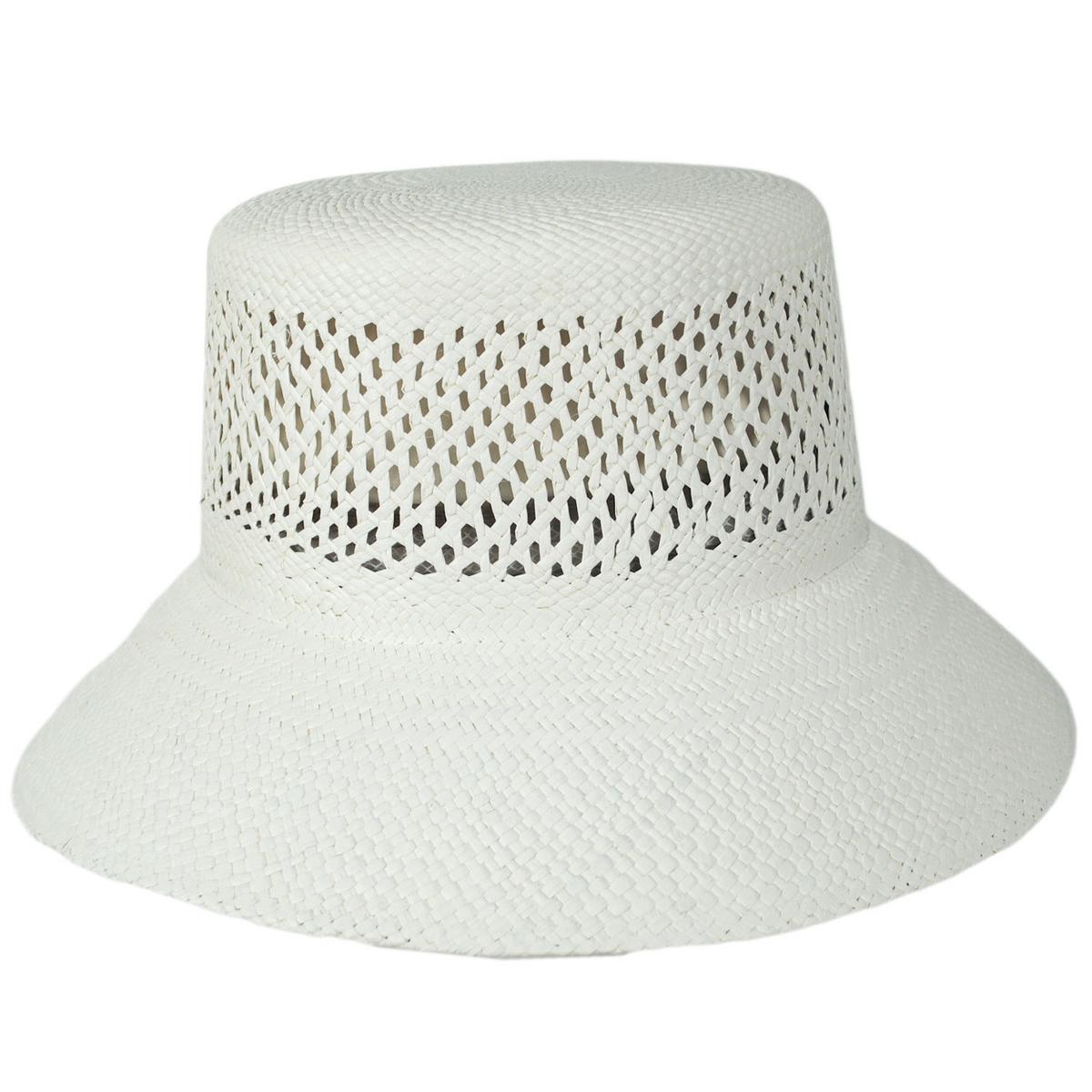 BRIXTON HATS | Lopez Vent Crown Panama Straw Sun Hat | 104052 | profile | PANAMA WHITE