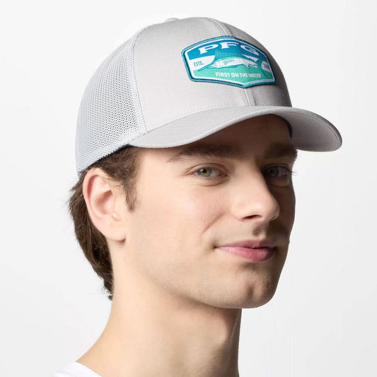 Columbia Sportswear | PFG Patch Mesh Flexfit Fitted Baseball Cap | 400087 | lsmone | COOL GREY