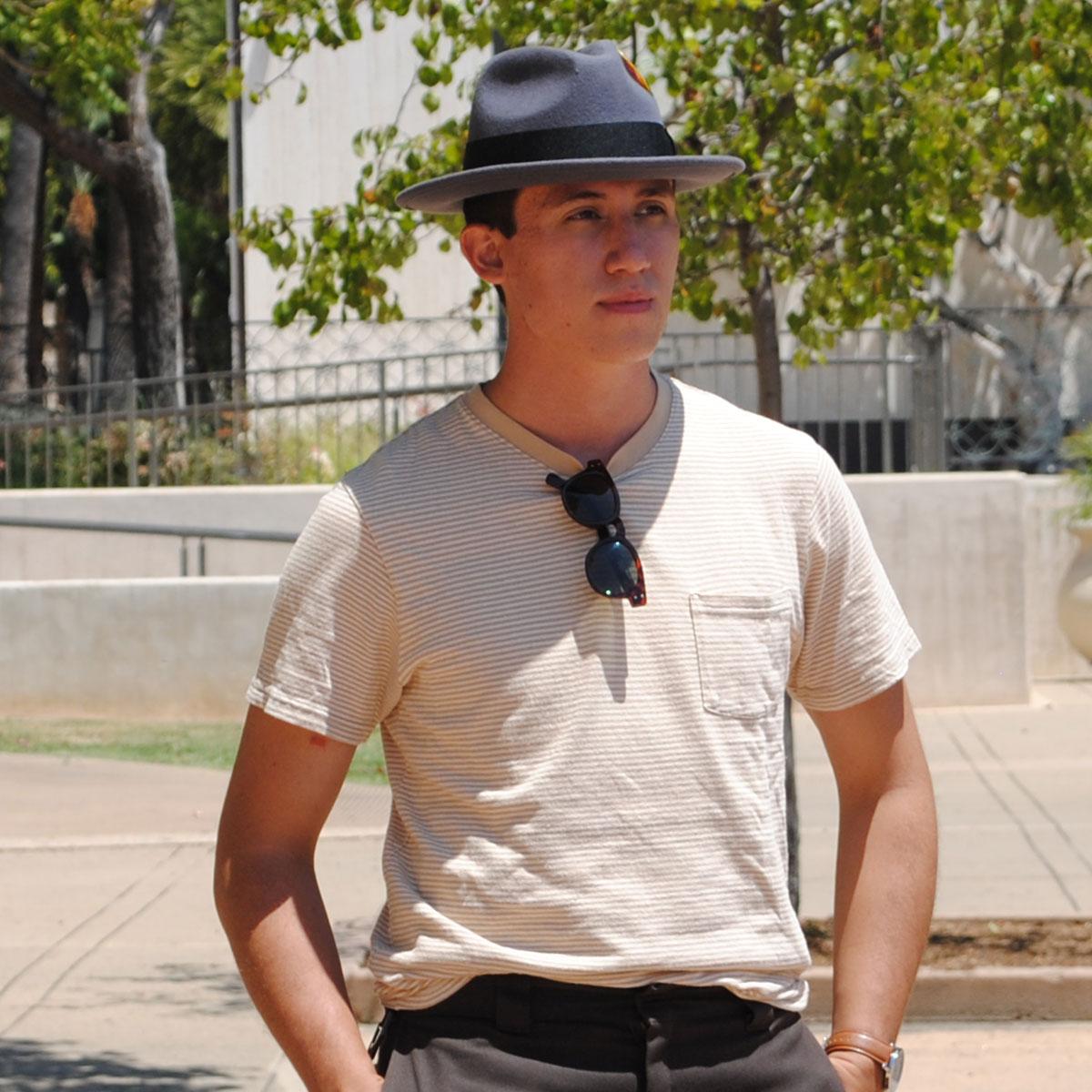 Jaxon Hats | Pinch Crown Crushable Wool Felt Fedora Hat | 135000 | lsmtwo | GREY