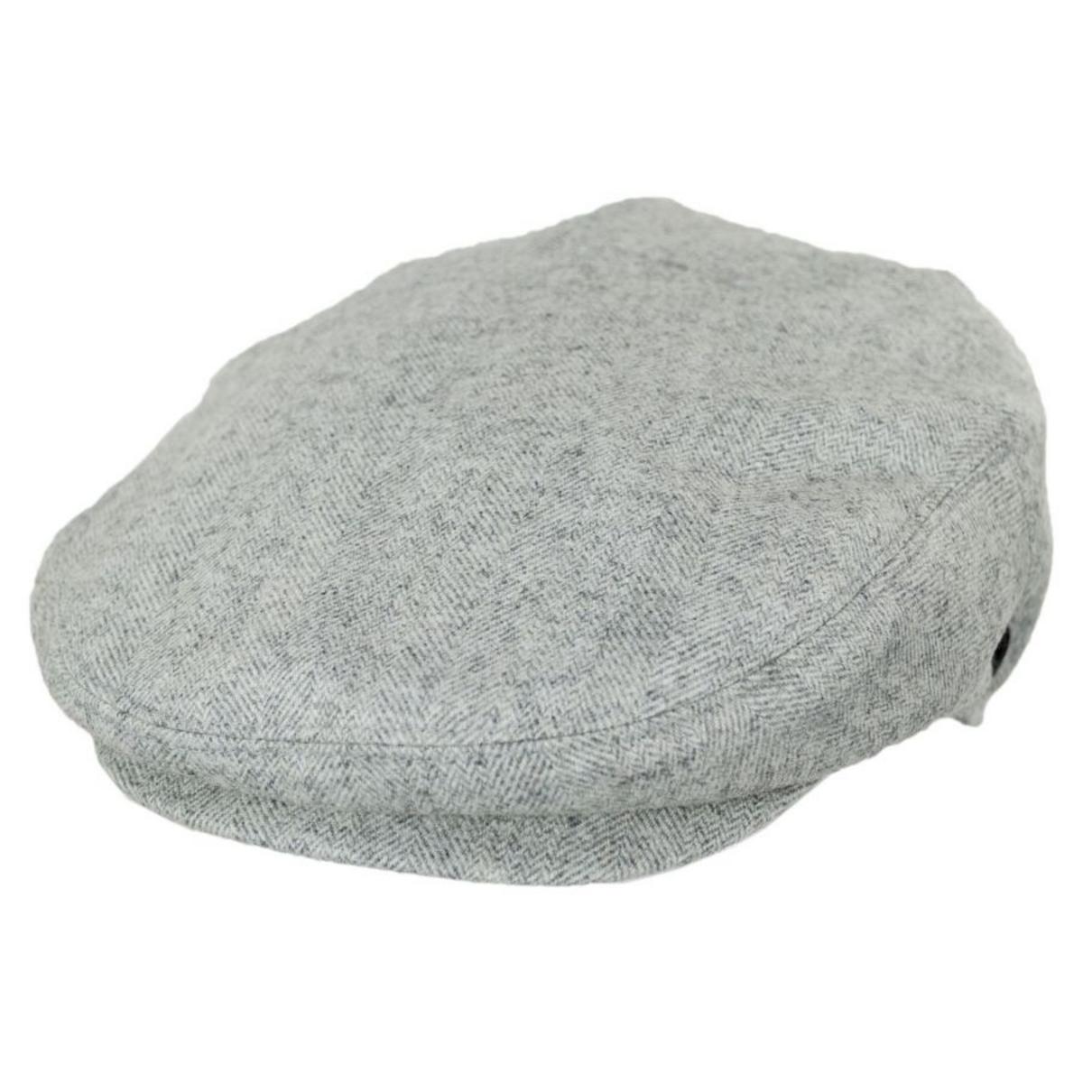 Jaxon Hats | Tecolote Herringbone Wool Blend Ivy Cap | 167579 | lead | SILVER