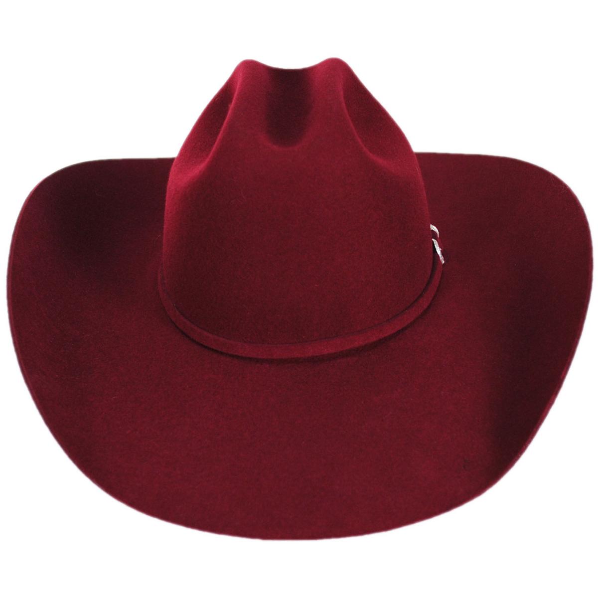 Charlie 1 Horse | The Cowgirl Wool Felt Western Hat | 124985 | front | CRANBERRY
