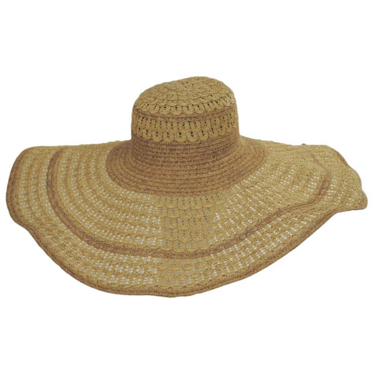 San Diego Hat Company | For The Gram Toyo Braid Floppy Sun Hat | 103664 | lead | NATURAL