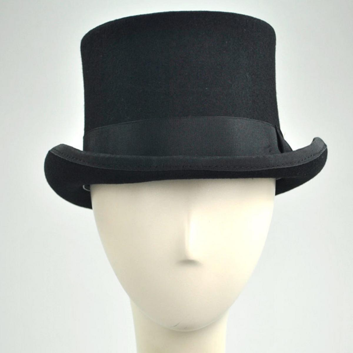 Wholesale Mid Crown Wool Felt Top Hat B2B Pre-Pack