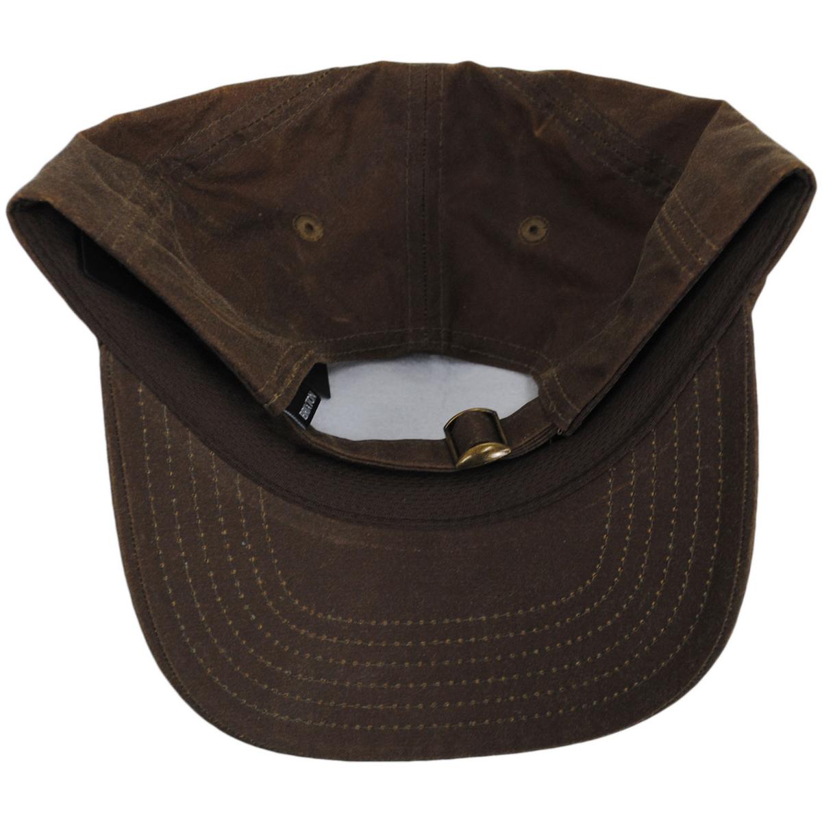 BRIXTON HATS | Muskie Weather Guard Waxed Cotton Netplus Strapback Baseball Cap | 201861 | under | COPPER