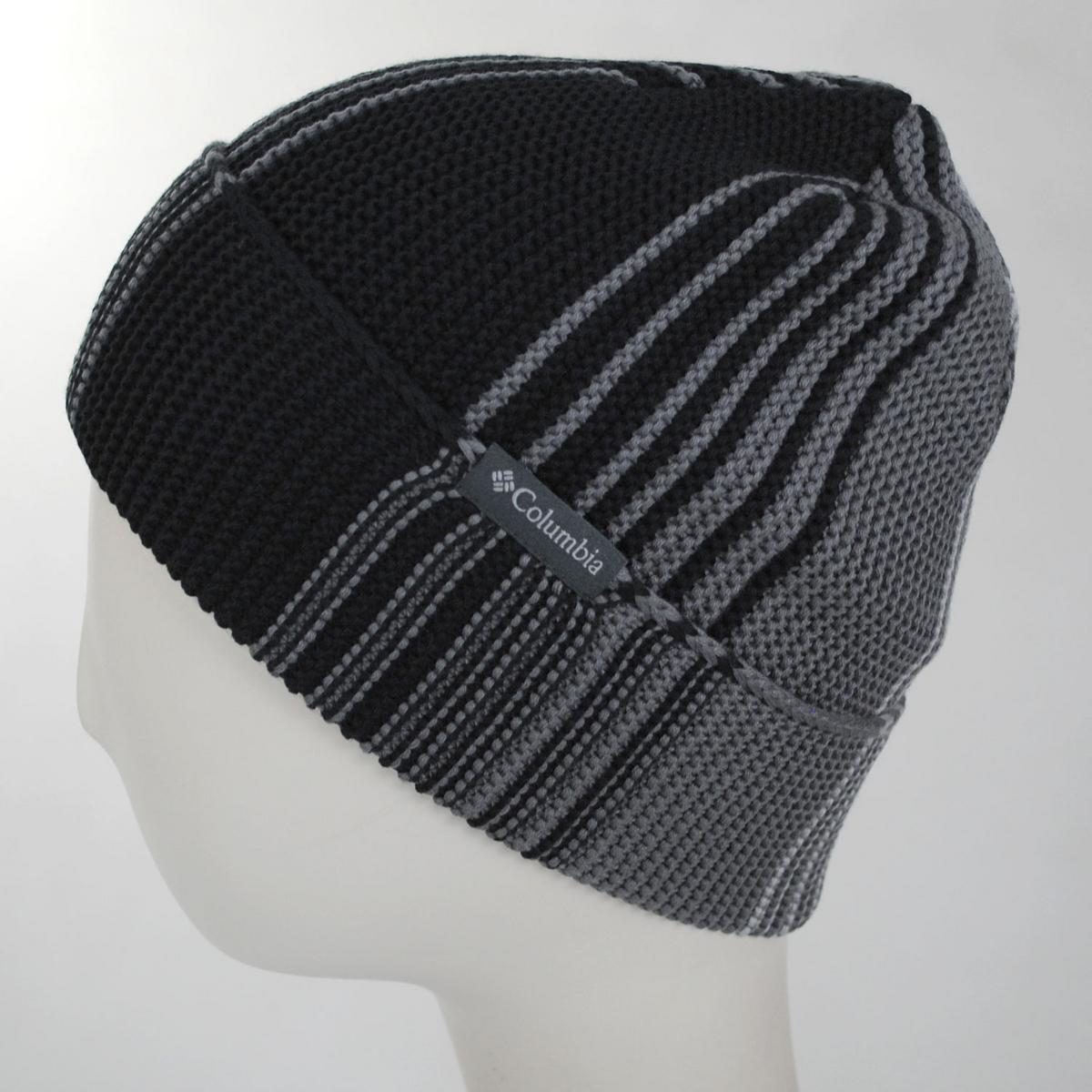 Columbia Sportswear | Alder Springs Cotton Knit Beanie Hat | 500745 | profile | BLACK
