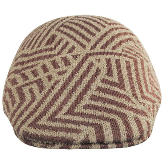 Kangol | Virtual Grid 507 Ivy Cap | 161014 | front | MAHOGANY/OAT
