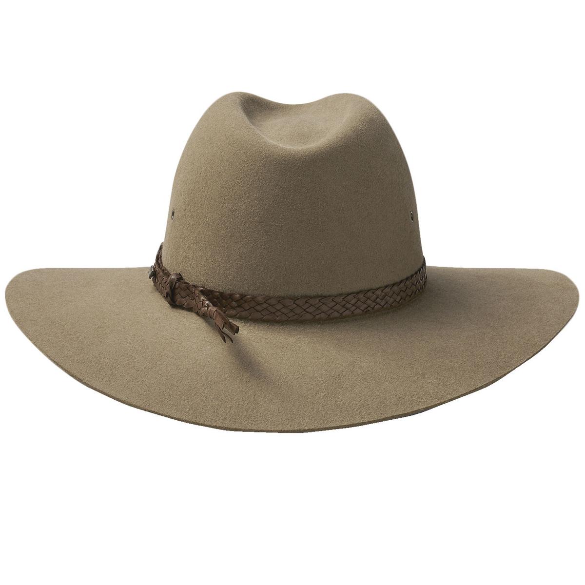 Akubra | Riverina Fur Felt Australian Western Hat | 131710 | detailone | BRAN
