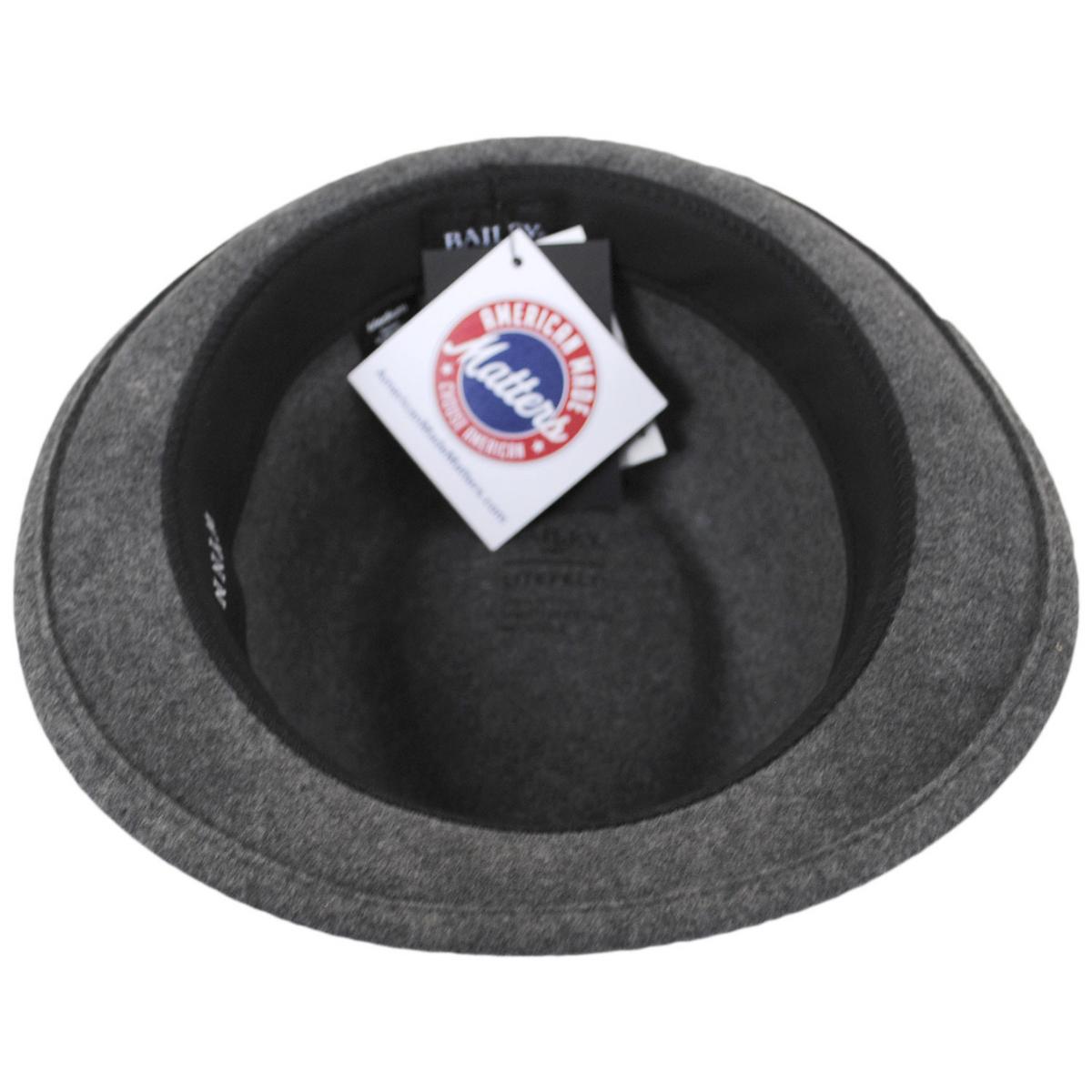 Bailey 1922 | Wynn Wool LiteFelt Fedora Hat | 130048 | under | PEWTER