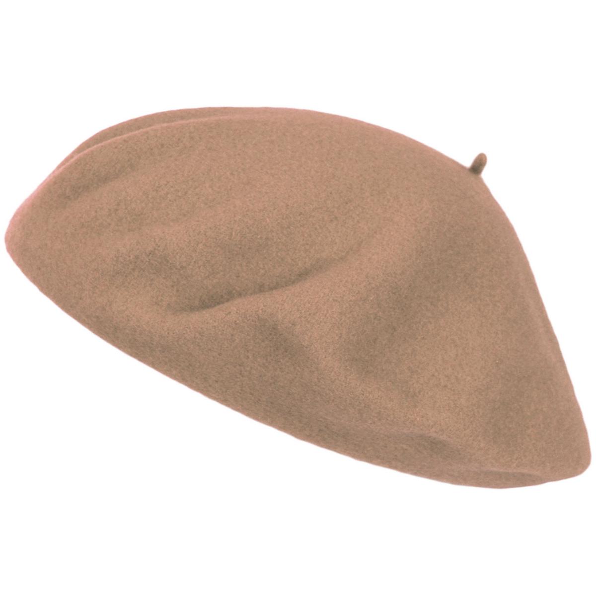Parkhurst | Classic Wool Beret | 151124 | lead | WARM TAN