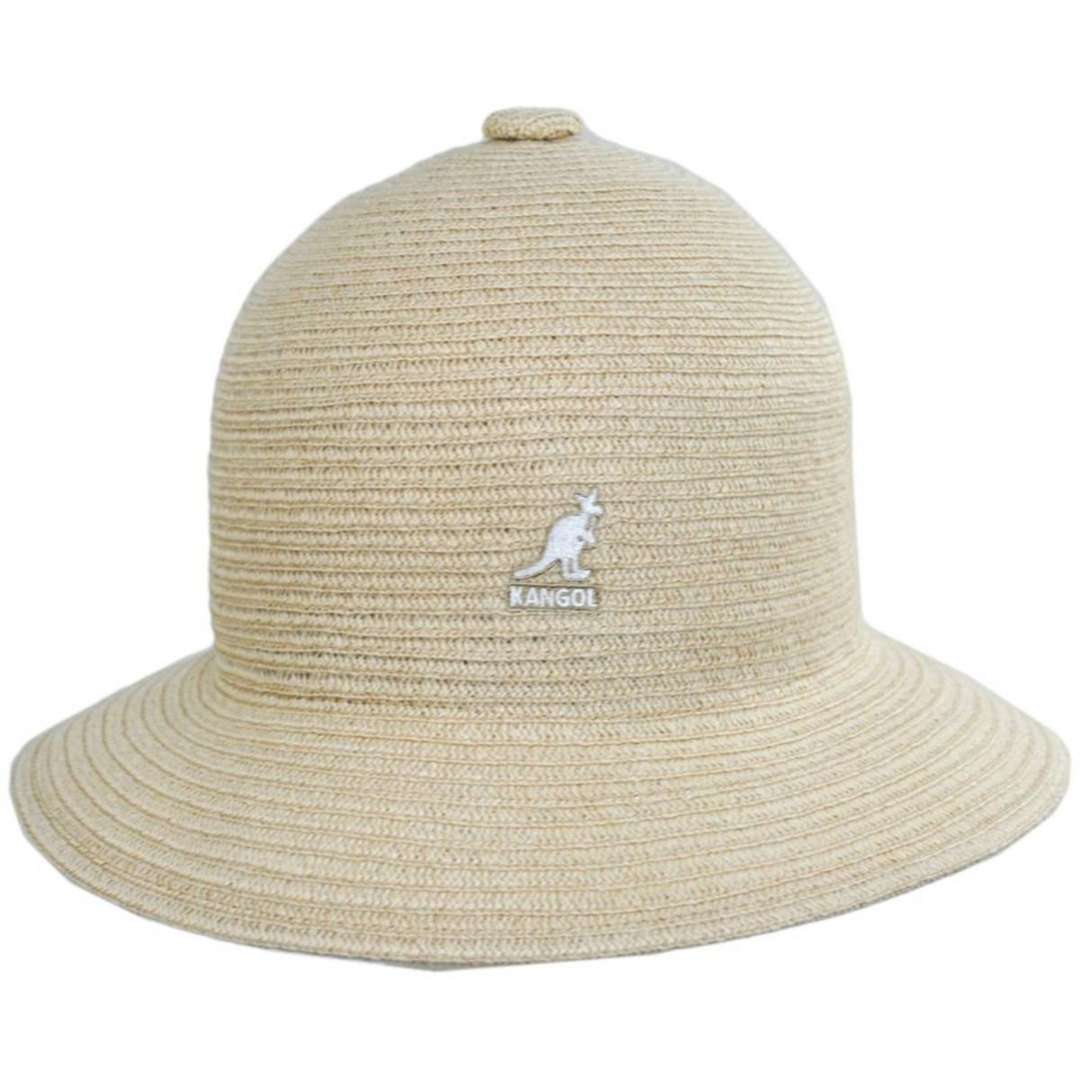 Kangol | Linen Braid Casual Bucket Hat | 185805 | front | NATURAL LINEN