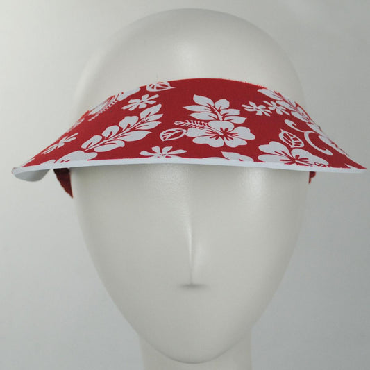 The Incredible Sunvisor | Springlace Hibiscus Sunvisor | 196361 | front | RED