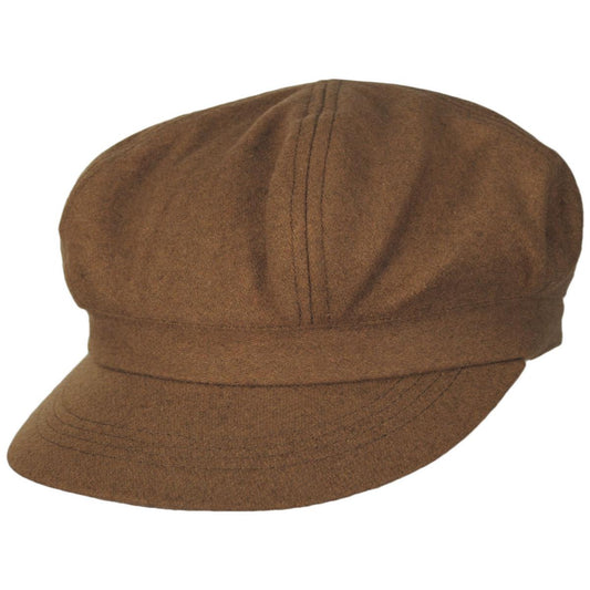 sur la tete | Wool Blend Spitfire Newsboy Cap | 167554 | lead | CAMEL