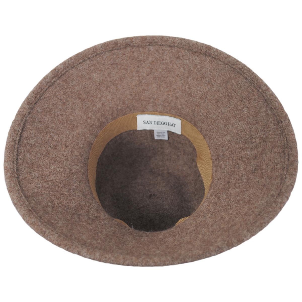 San Diego Hat Company | Park Lane Wool Knit Lampshade Hat | 108647 | under | BROWN