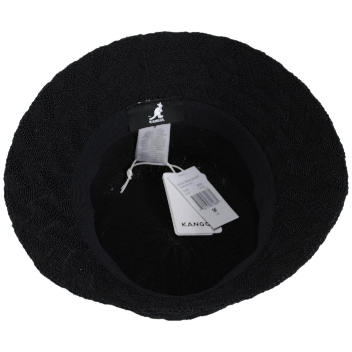 Kangol | Cross Weave Bucket Hat | 185837 | under | BLACK