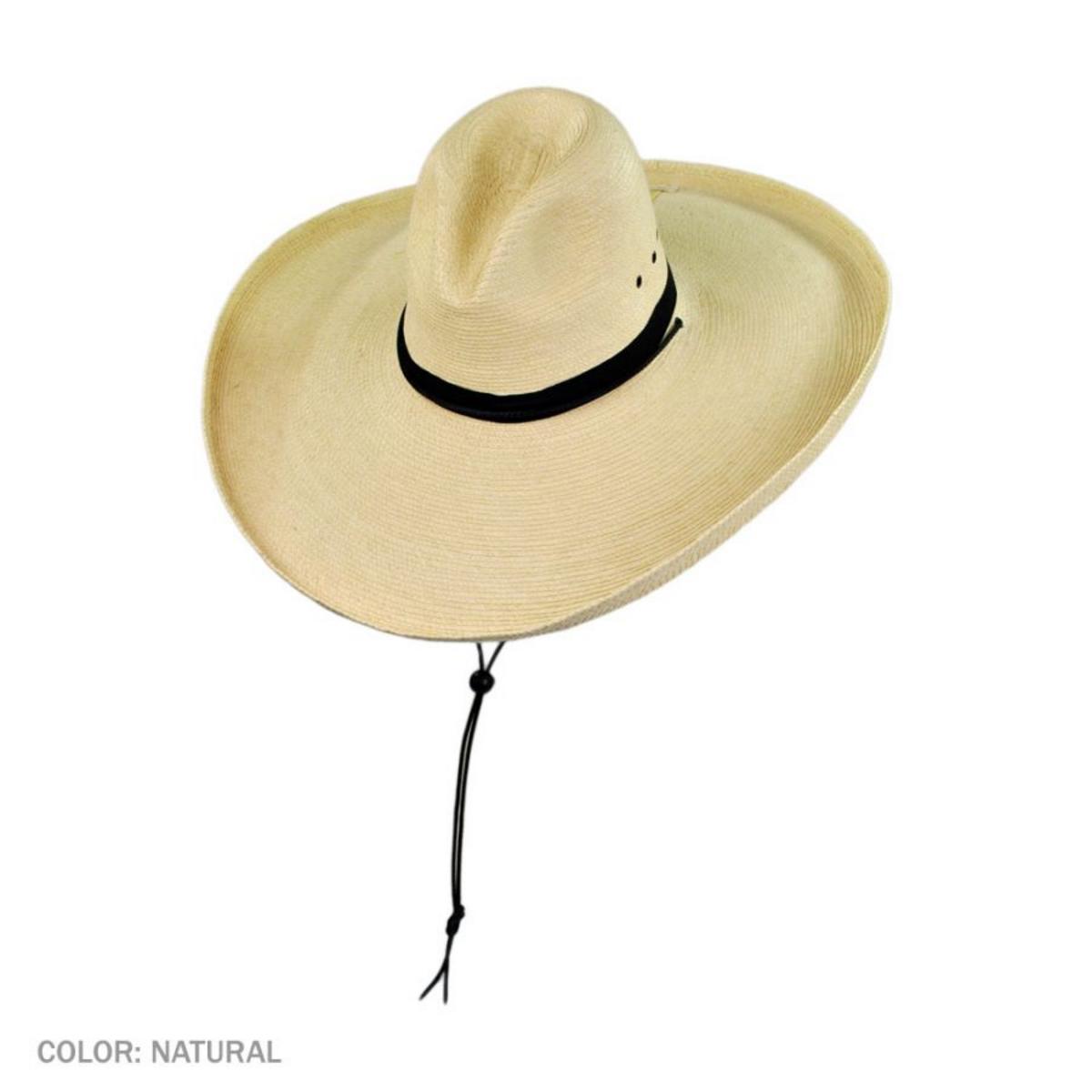 SunBody Hats | Gus Wide Brim Guatemalan Palm Leaf Straw Hat | 128200 | front | NATURAL