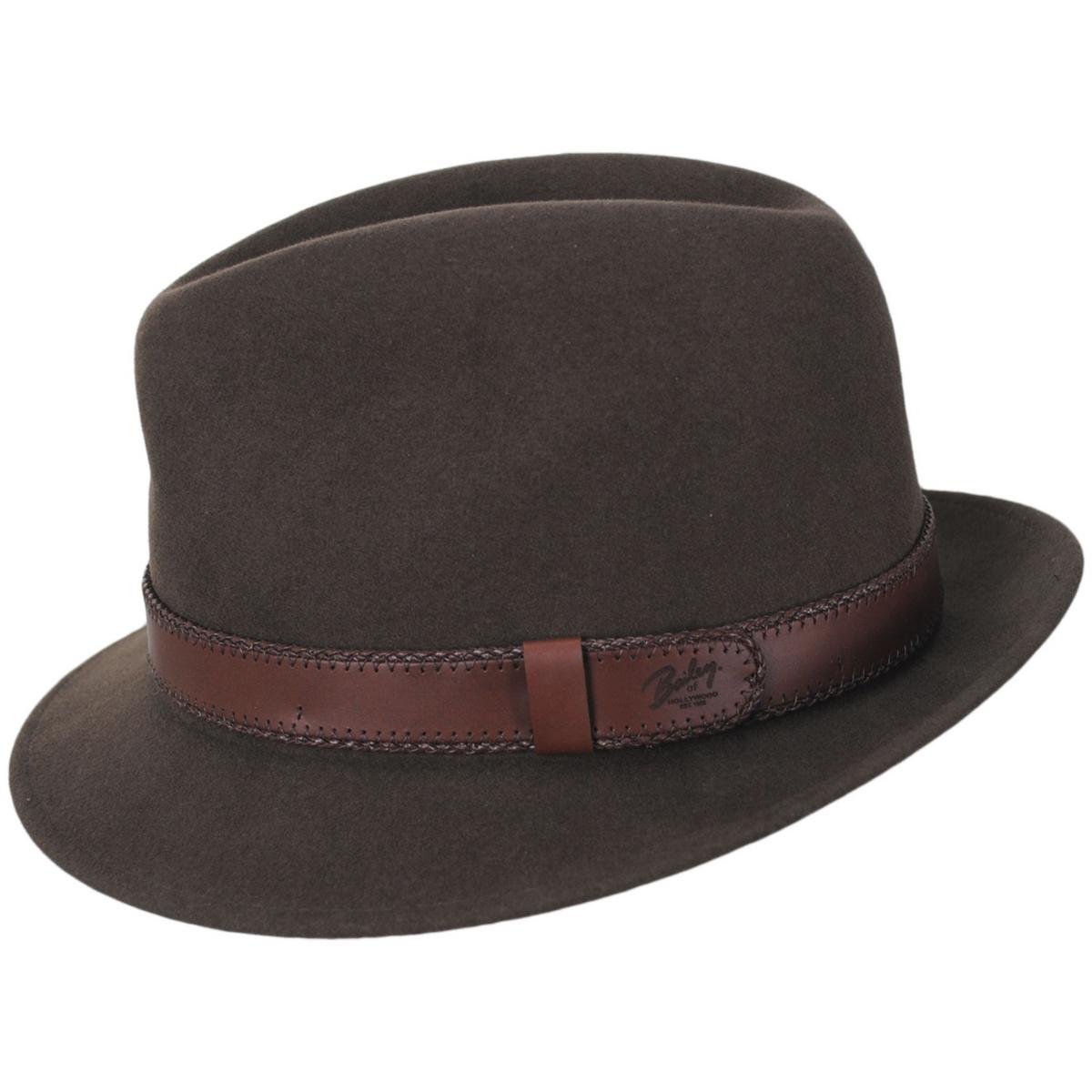Bailey 1922 | Perry Lanolux Wool Felt Fedora Hat | 130057 | profile | SERPENT