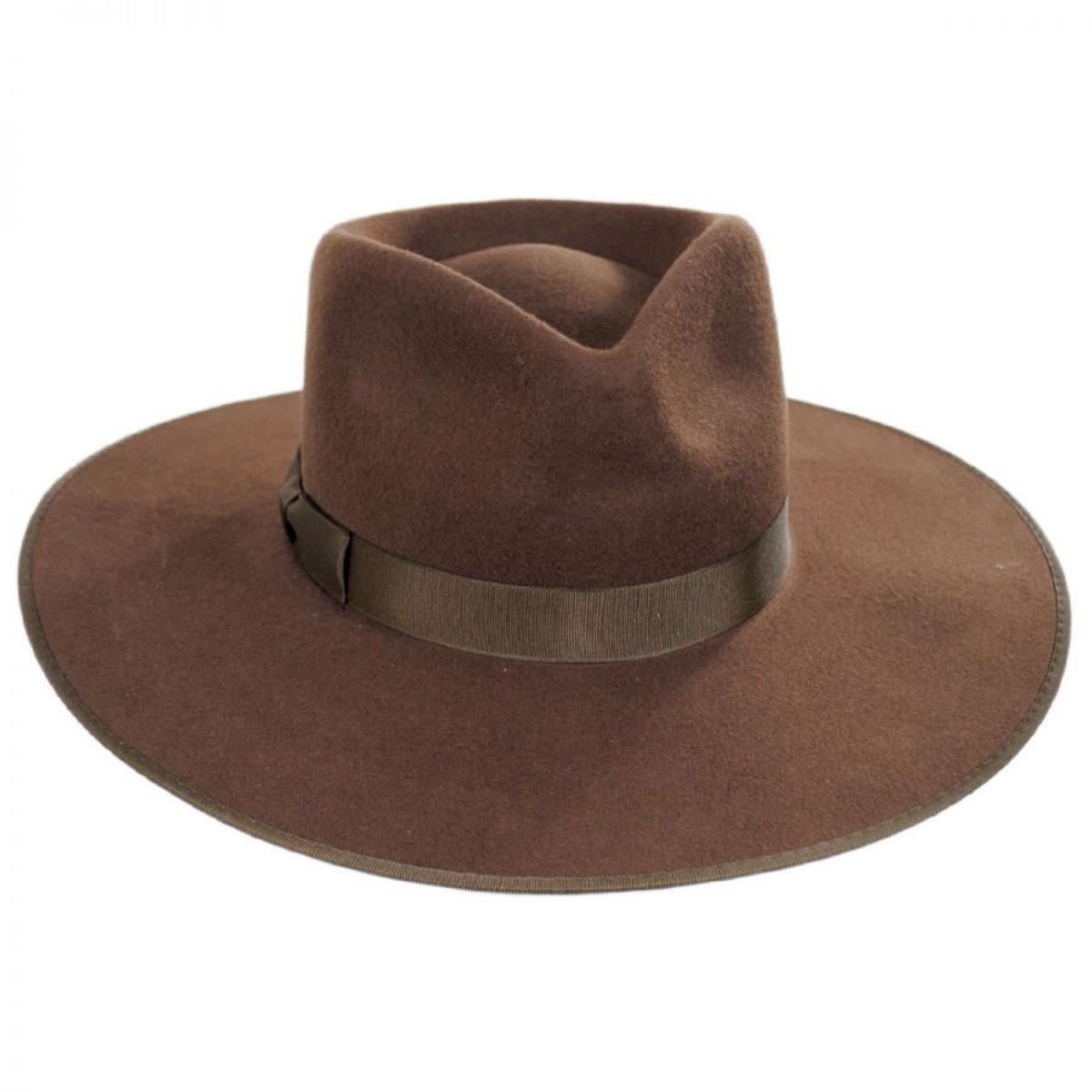 Lack of Color | Wool Felt Rancher Fedora Hat | 124303 | lead | COCOA