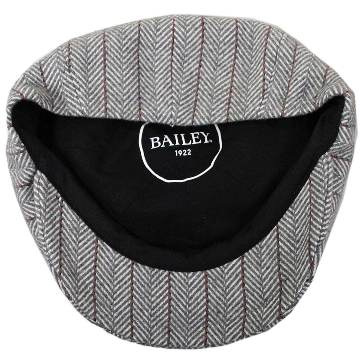 Bailey 1922 | Arley Wool Blend Herringbone 8 Panel Cap | 167216 | under | GREY