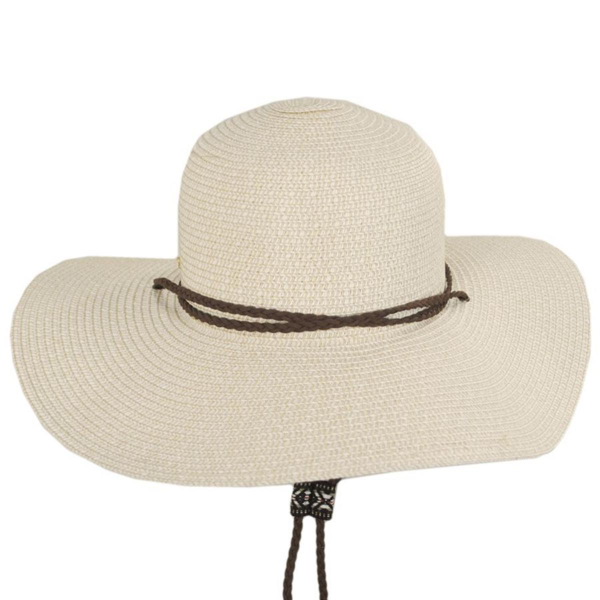Cappelli | Merryl Toyo Braid Swinger with Chin Cord Sun Hat | 101263 | front | NATURAL