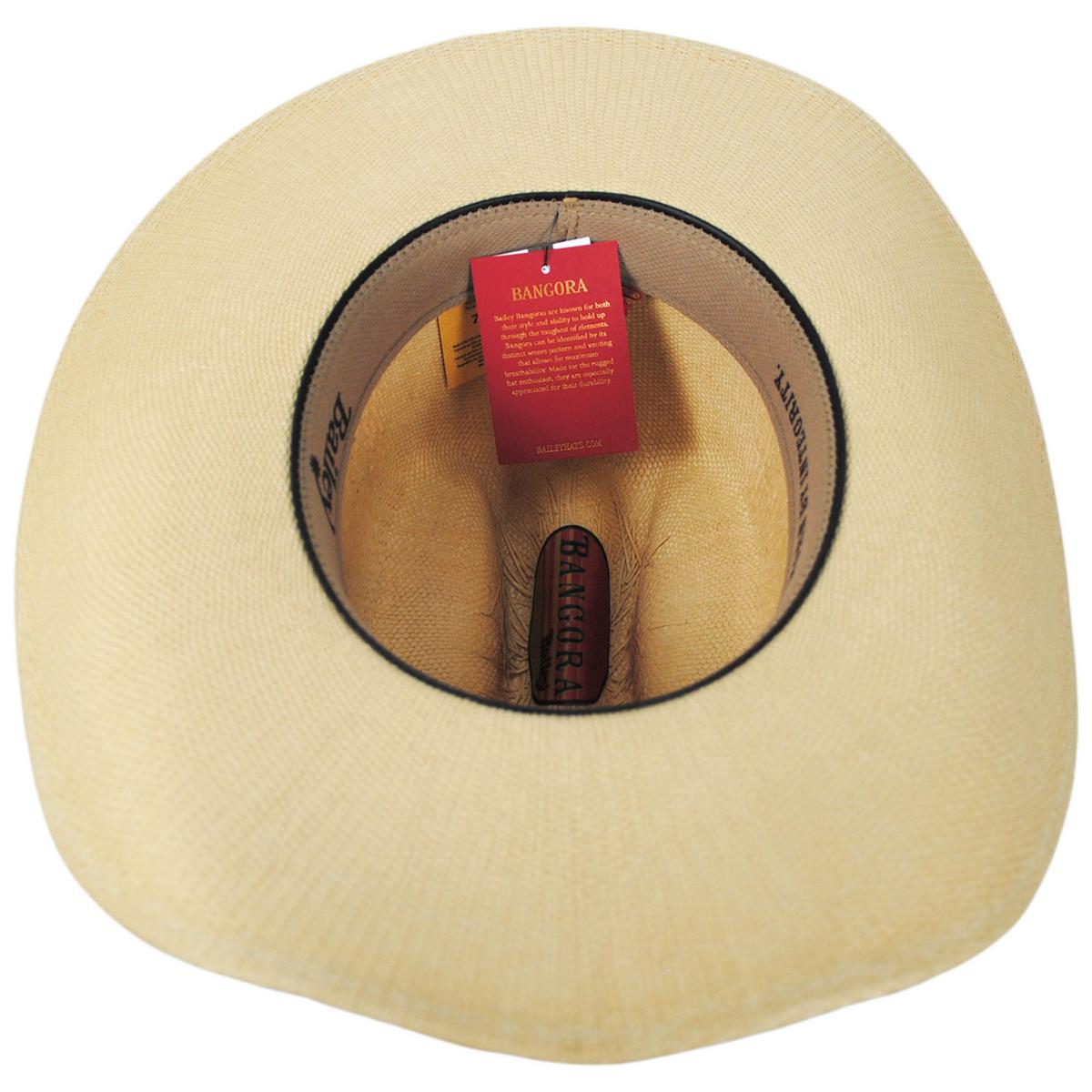 Bailey Western | Hickman Bangora Straw Western Hat | 127912 | under | LINEN