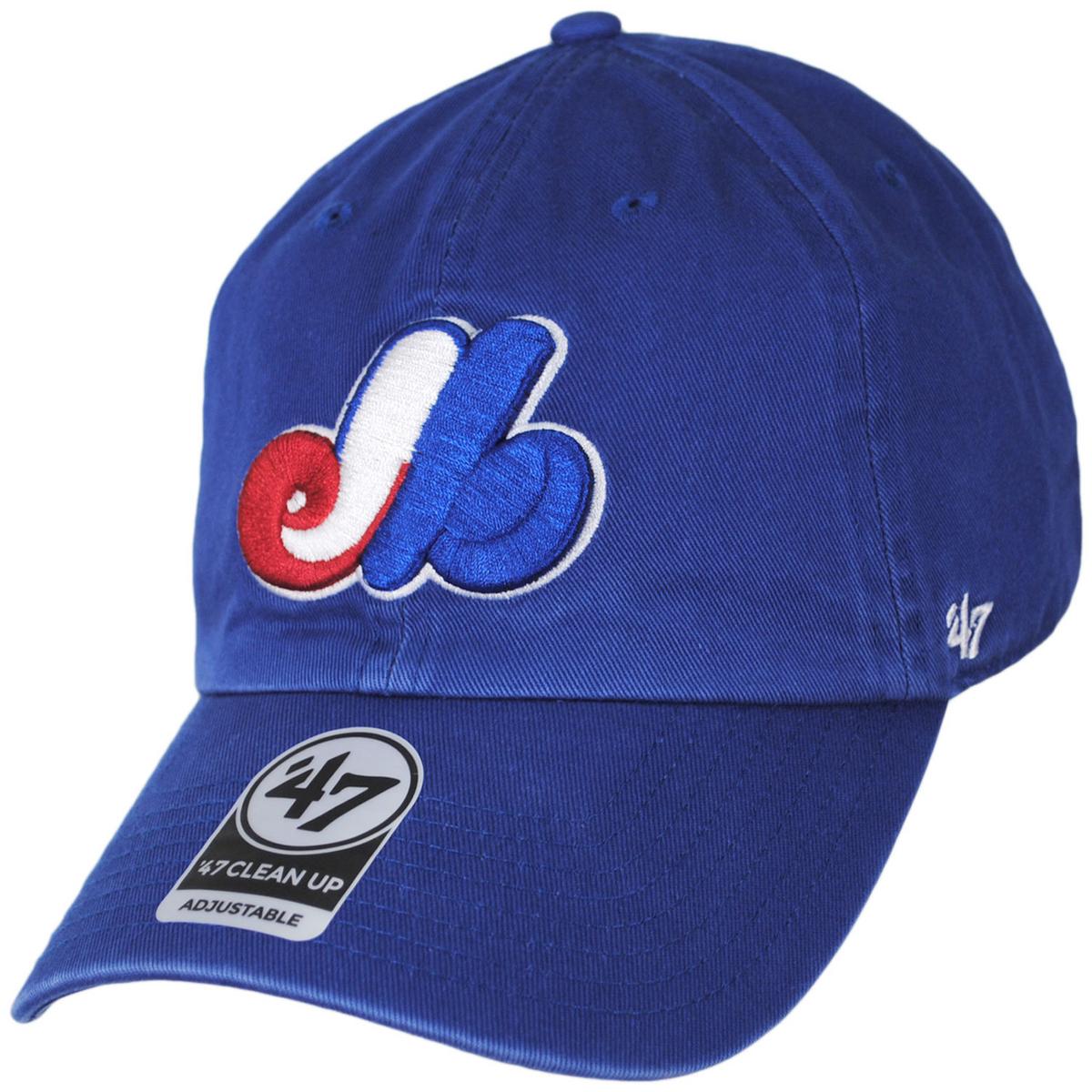 47 Brand | Montreal Expos MLB Cooperstown Clean Up Strapback Baseball Cap Dad Hat | 203341 | lead | ROYAL