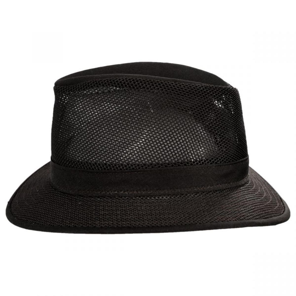 Henschel | Safari Mesh Packable Hat | 140352 | profile | BLACK