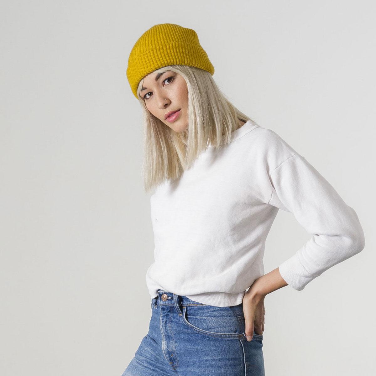 BRIXTON HATS | Heist Knit Beanie Hat | 502706 | lsftwo | MUSTARD