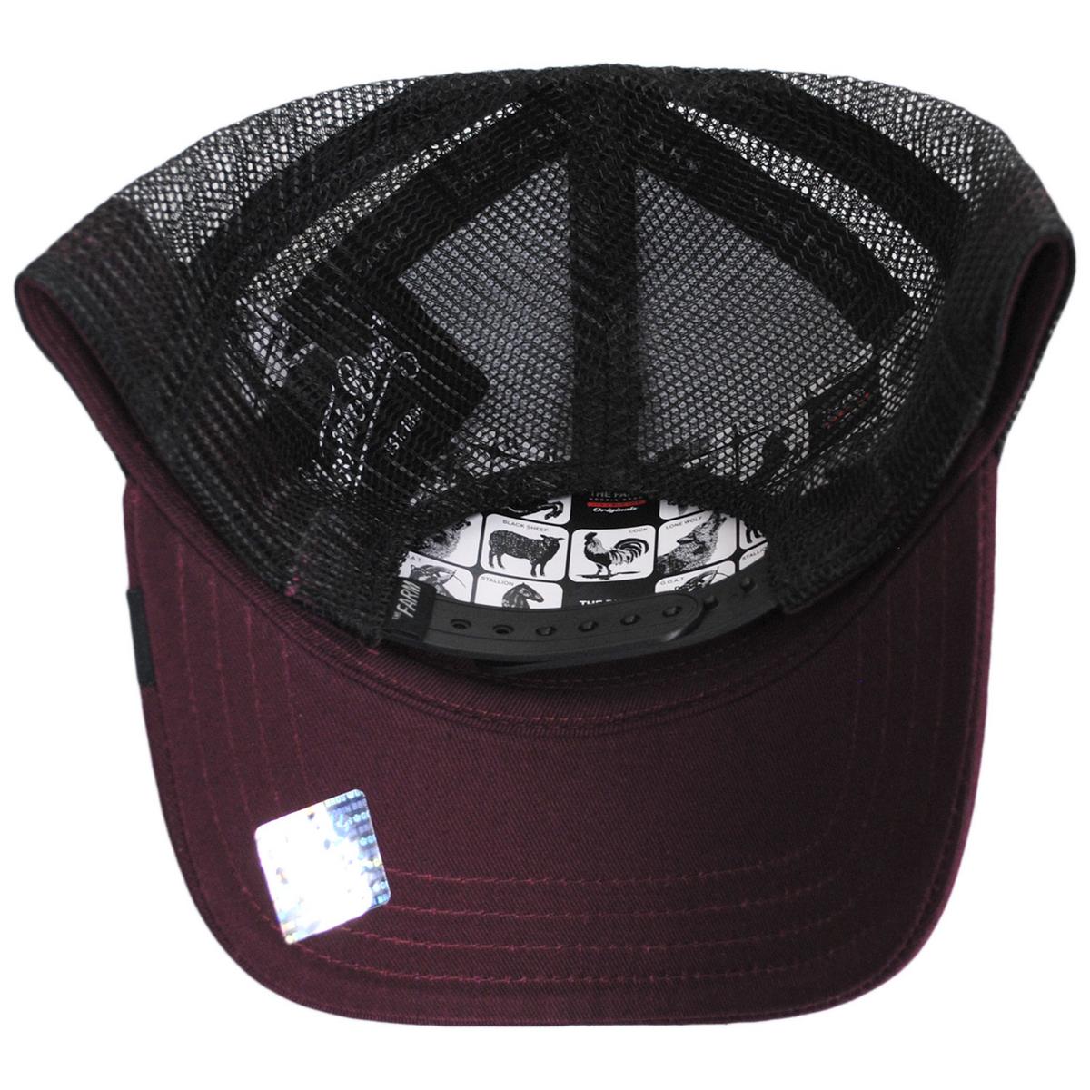 Goorin Bros | Queen Bee Mesh Trucker Snapback Baseball Cap | 200390 | under | WINE