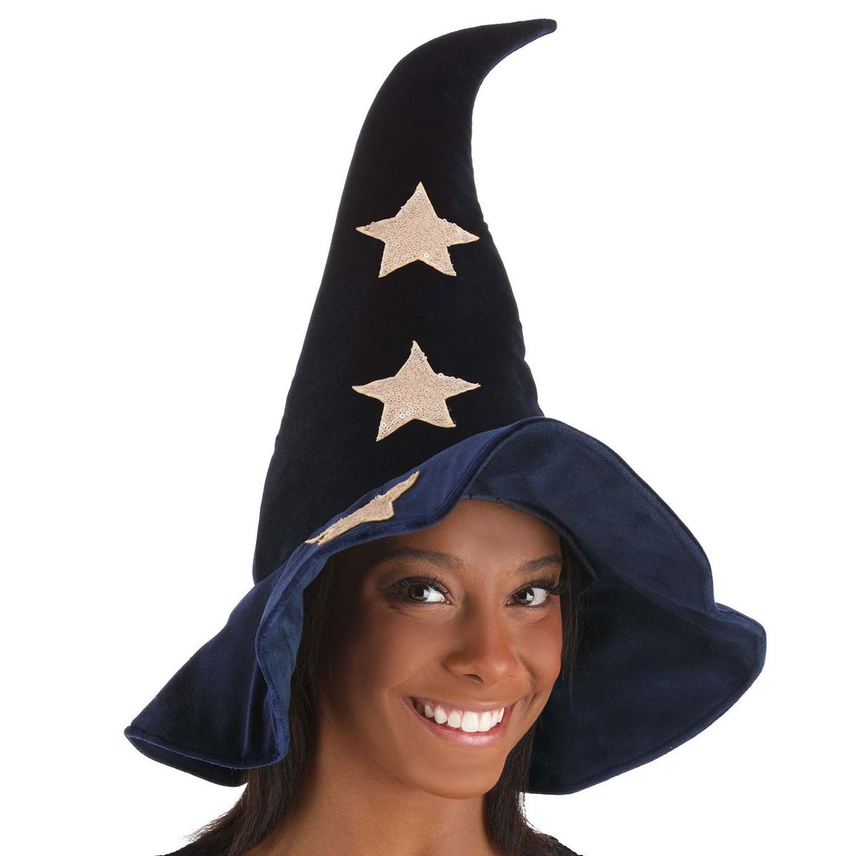 Elope | Velvet Stars Witch Hat | 190461 | lsfone | NAVY