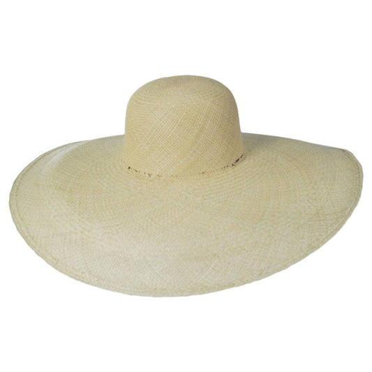 3 Regions Trade Co. | Ibiza Wide Brim Panama Straw Swinger Sun Hat | 105700 | front | NATURAL