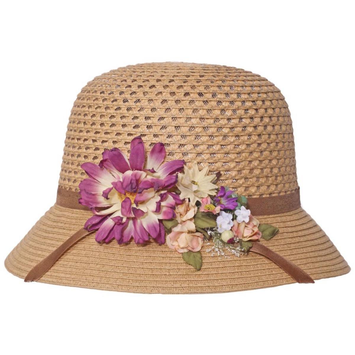 Toucan Collection | Toyo Straw Mum Flower Cloche Hat - Made to Order | 104856 | lead | TOAST