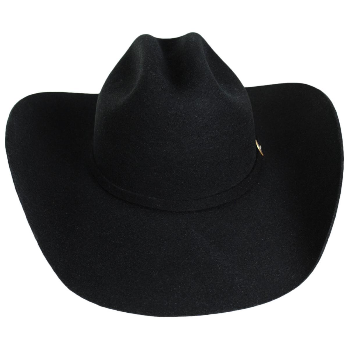 Stetson | Oak Ridge Wool Felt Western Hat | 130751 | front | BLACK