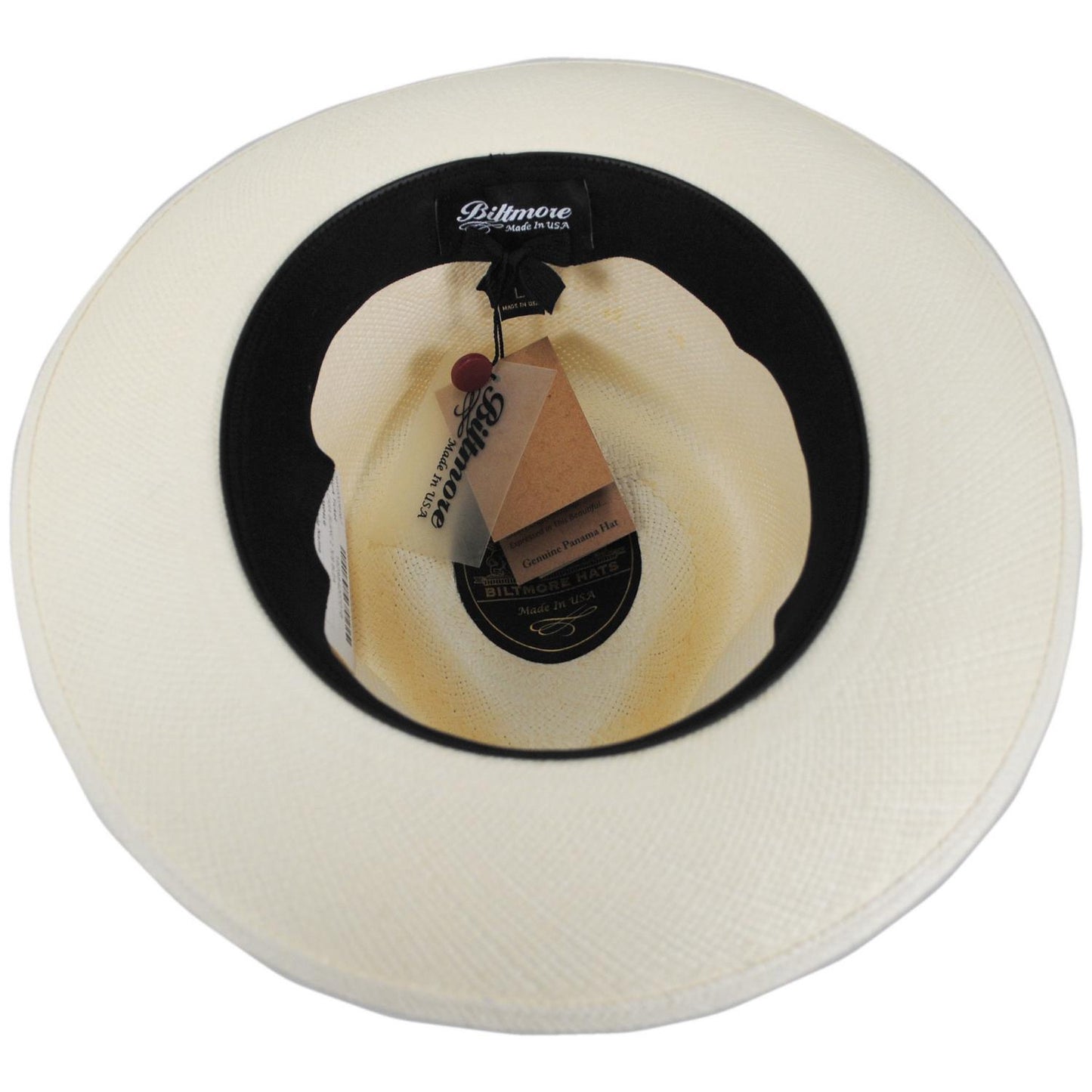 Biltmore | Casa Blanca Panama Fedora Hat | 127515 | under | BLEACH