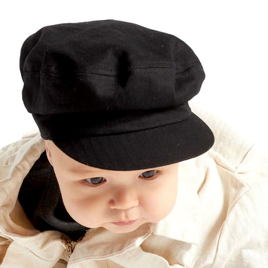 BRIXTON HATS | Toddlers' Lil Cotton Fiddler Cap | 510205 | lsmone | BLACK
