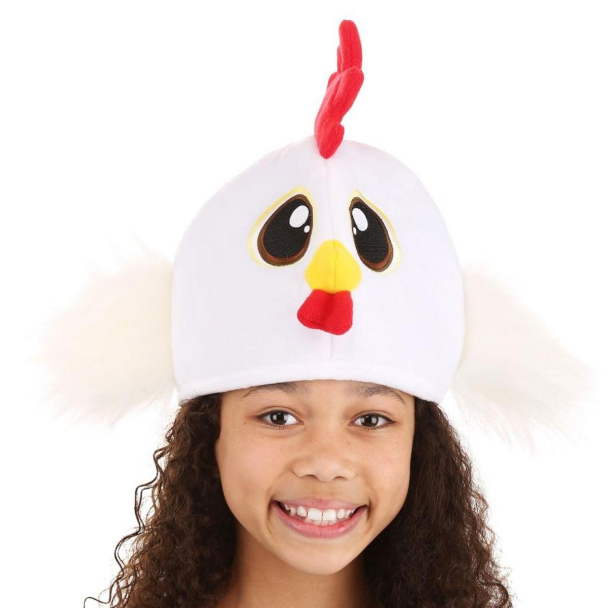 Elope | Chicken Plush Hat | 190476 | profile | WHITE
