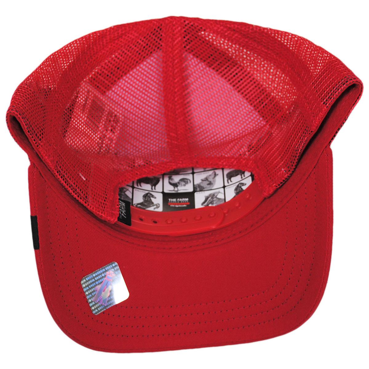 Goorin Bros | Bandit Mesh Trucker Snapback Baseball Cap - Retired | 200449R | under | RED